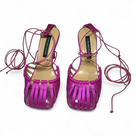 Chelsea Paris Finn High Heel Pump Women's Sz 38 Orchard Pink - Picture 7 of 16